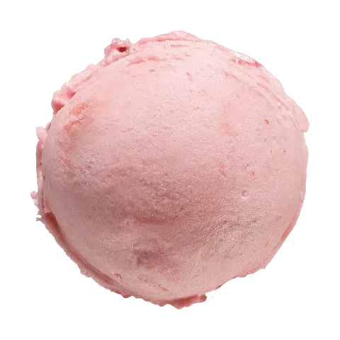 Eiskugel Erdbeer Creme