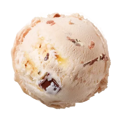 Eiskugel Erdnuss Schoko