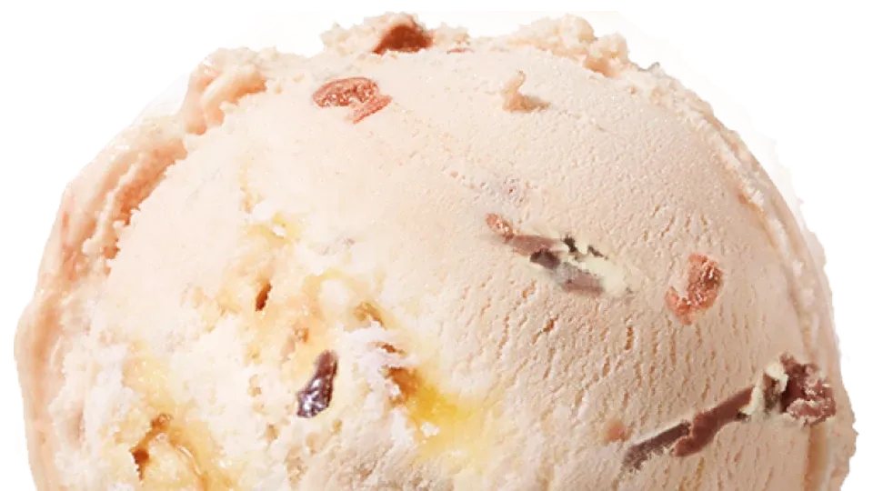 Eiskugel Erdnuss Schoko