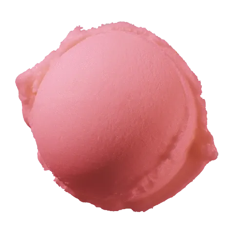 Eiskugel Himbeer Sorbet