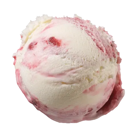 Eiskugel Joghurt Rote Grütze